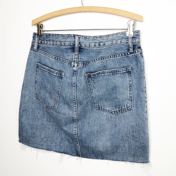 PISTOLA studded denim mini skirt - Picture 2 of 8